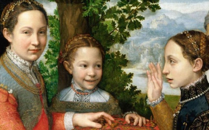 Partita a scacchi Sofonisba Anguissola, olio su tela 1555