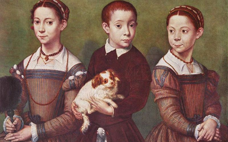 3 bambini con il cane Sofonisba Anguissola 1570-1590 circa